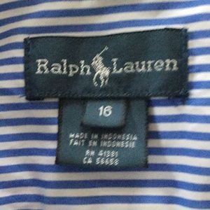 Boys button down oxford by Ralph Lauren